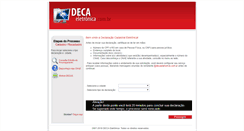 Desktop Screenshot of decaeletronica.com.br